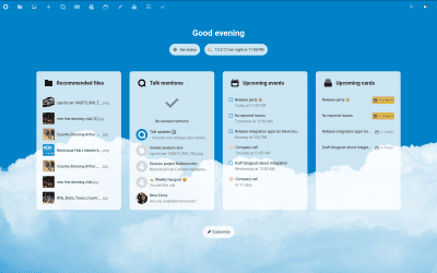 Nextcloud 23 (nextcloud Hub II) bilancio d’uso