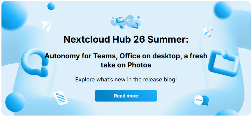 Nextcloud 33 (Nextcloud Hub 26 Winter): le novità